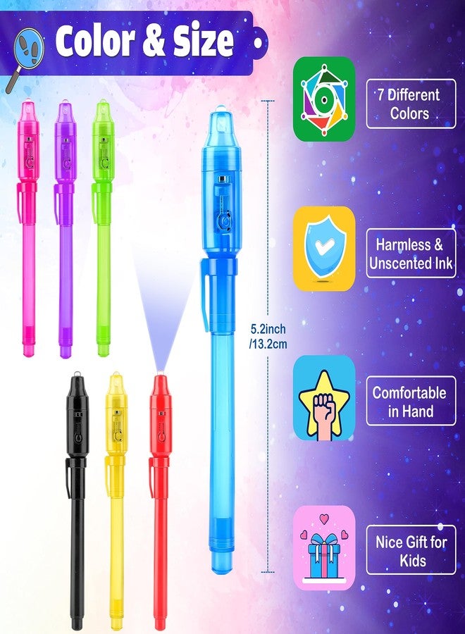 Joycover Invisible Ink Pen with UV Light for Kids, 28PCS Spy Pen Party Favors for Kids 4-8 8-12, Birthday Party Supplies Classroom School Goody Bag Stuffers for Boys Girls - Image 4